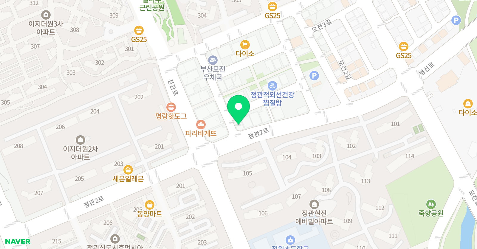 매씨아 영수학원 위치
