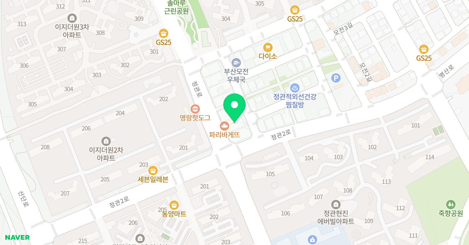 존쌤 영어학원 위치