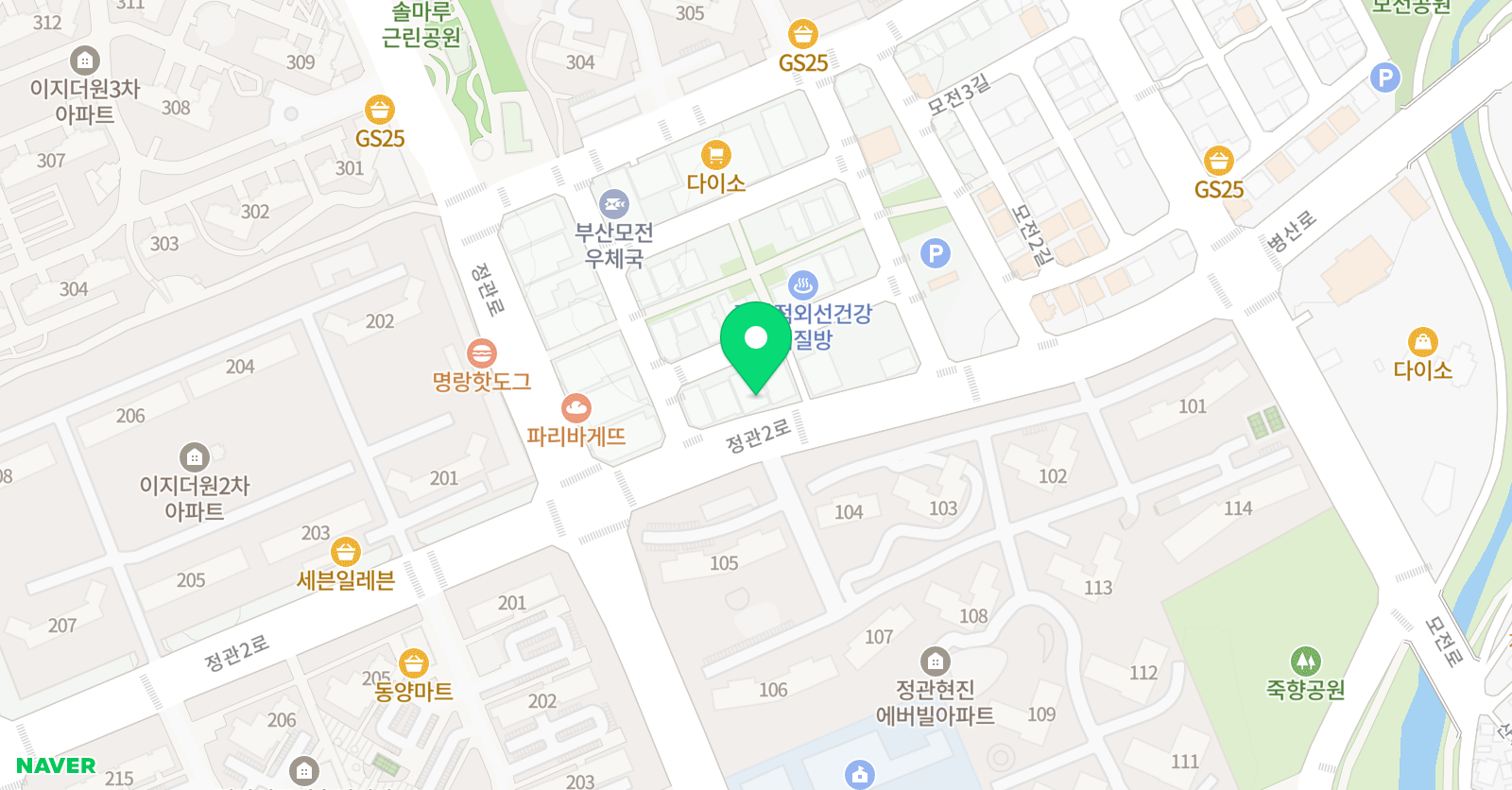 박정쥬니어스타 어학원 위치