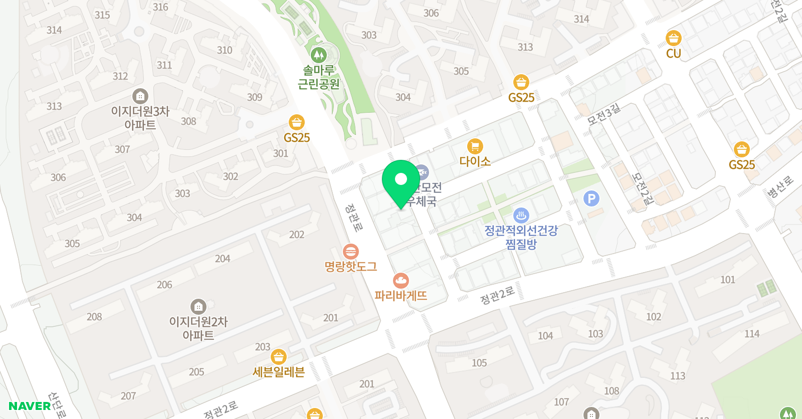 정관코리아 합기도 위치