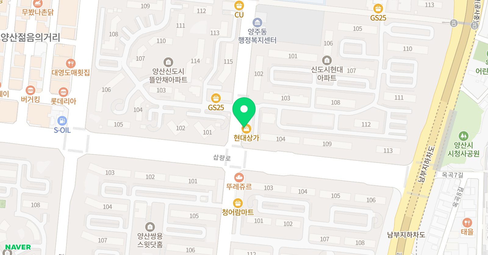 현대 수학 위치