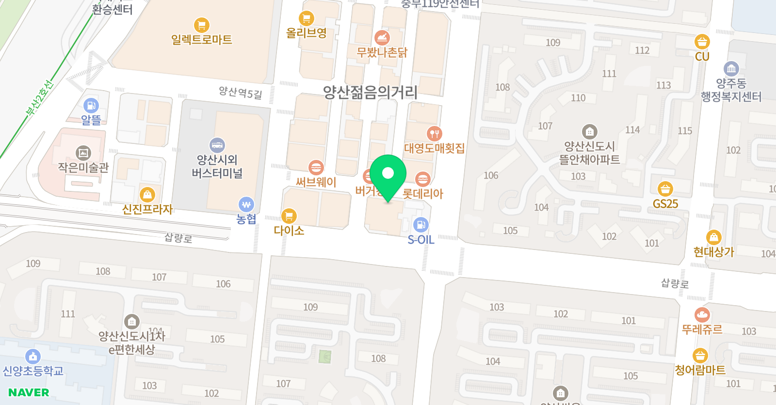 롱스쿨 영수학원 위치
