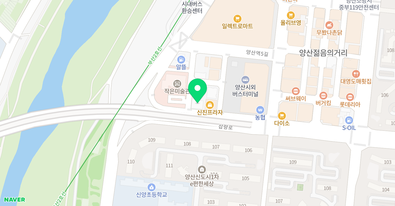 앤즈스터디메이트 학원 위치