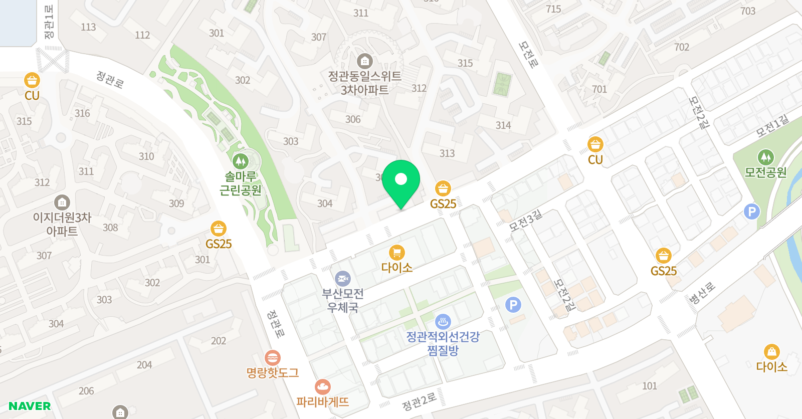 놀작마이 아트 정관미술교습소 위치