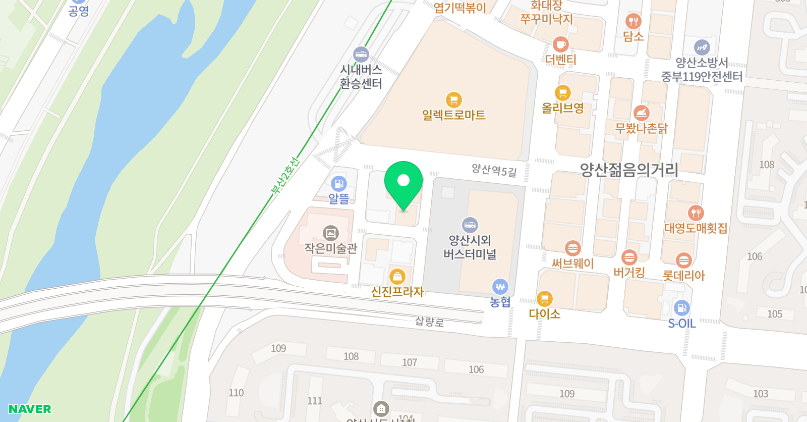 CM차이나문중국어전문학원 양산캠퍼스 위치