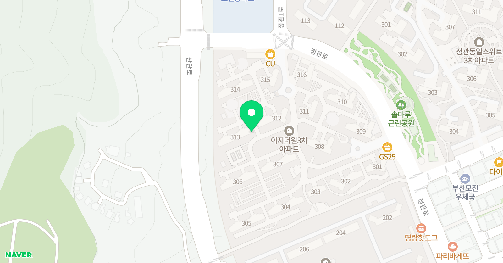 푸르넷 공부방 모전이지3차점 위치