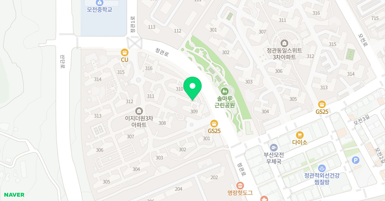ERC 영어독서클럽 부산모전초점 위치