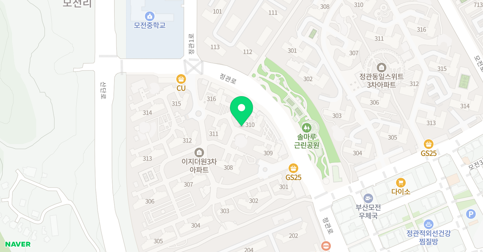 기탄 사고력교실 정관이지더원3차점 위치