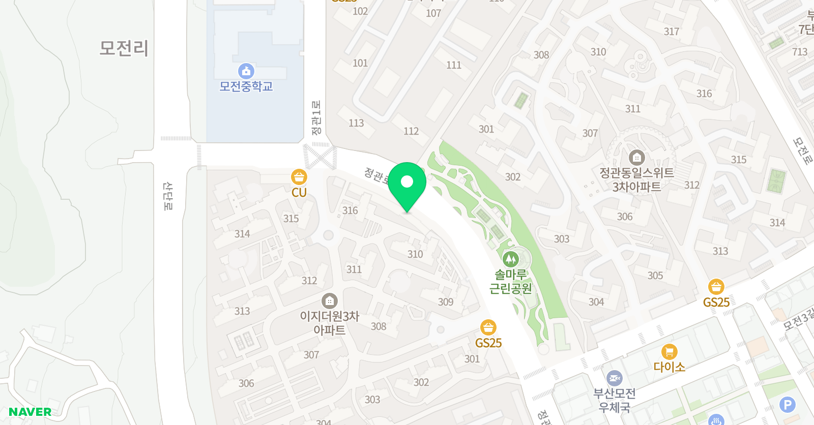 책통클럽 정관모전센터 독서논술교습소 위치