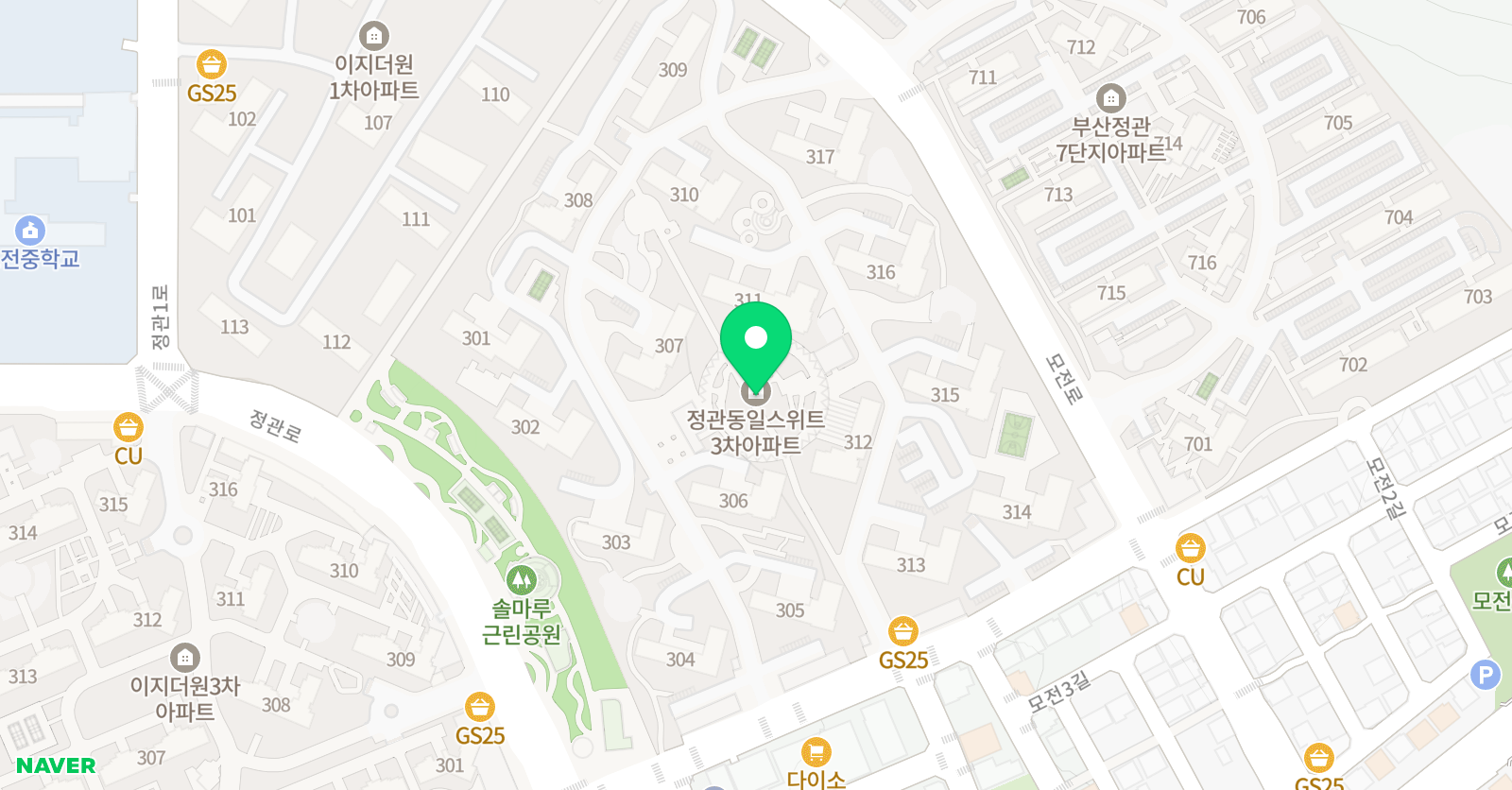 윤선생 우리집앞영어교실 모전동일3차점 위치