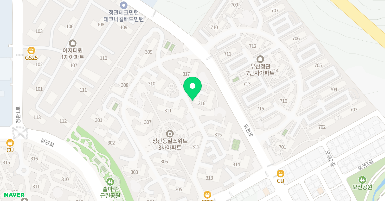 몽키챌린지 정관점 위치