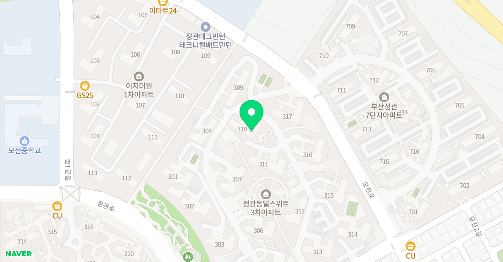 기탄 사고력교실 정관동일3차점 위치