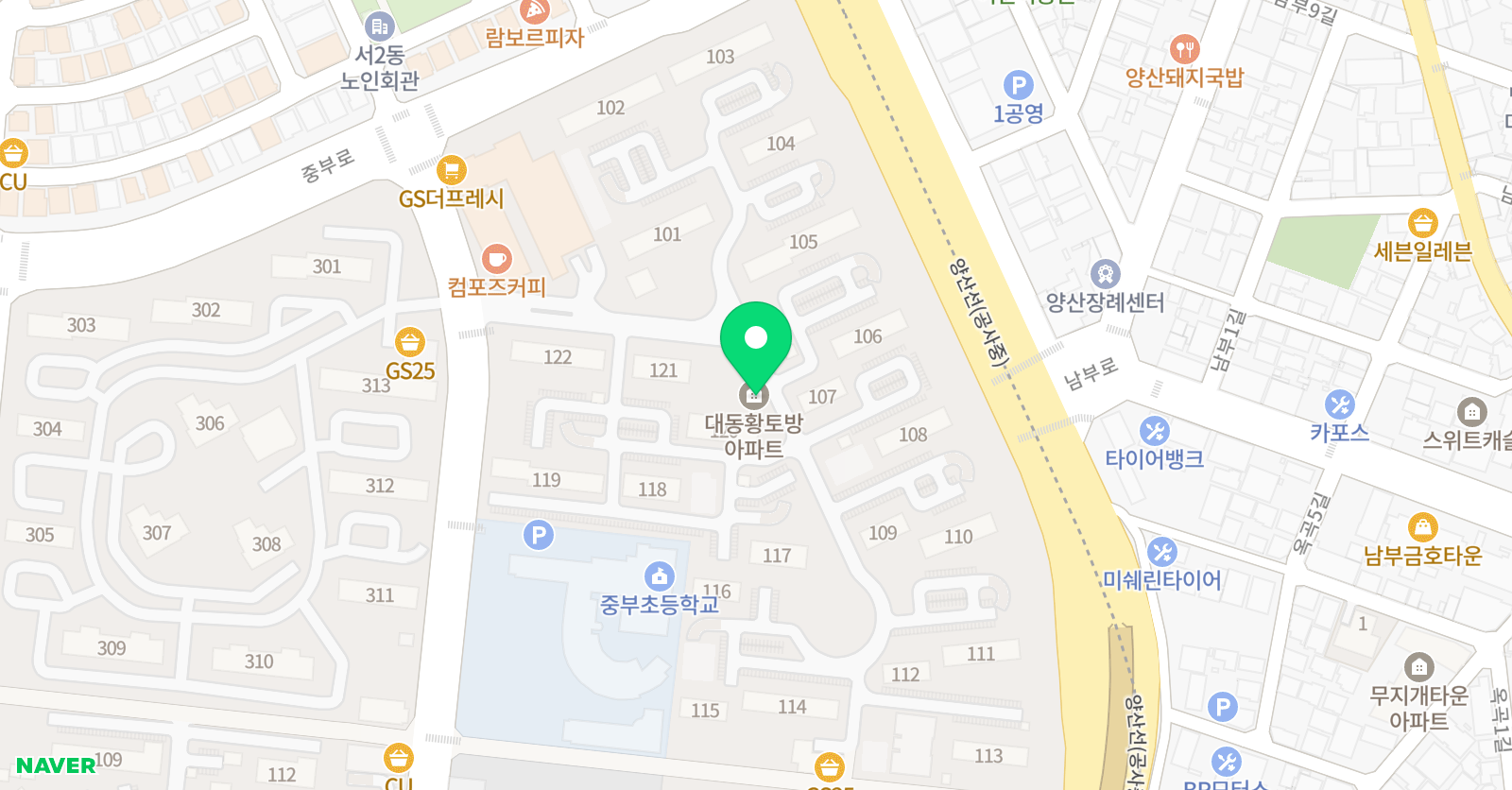 펀수학 펀영어학원 위치