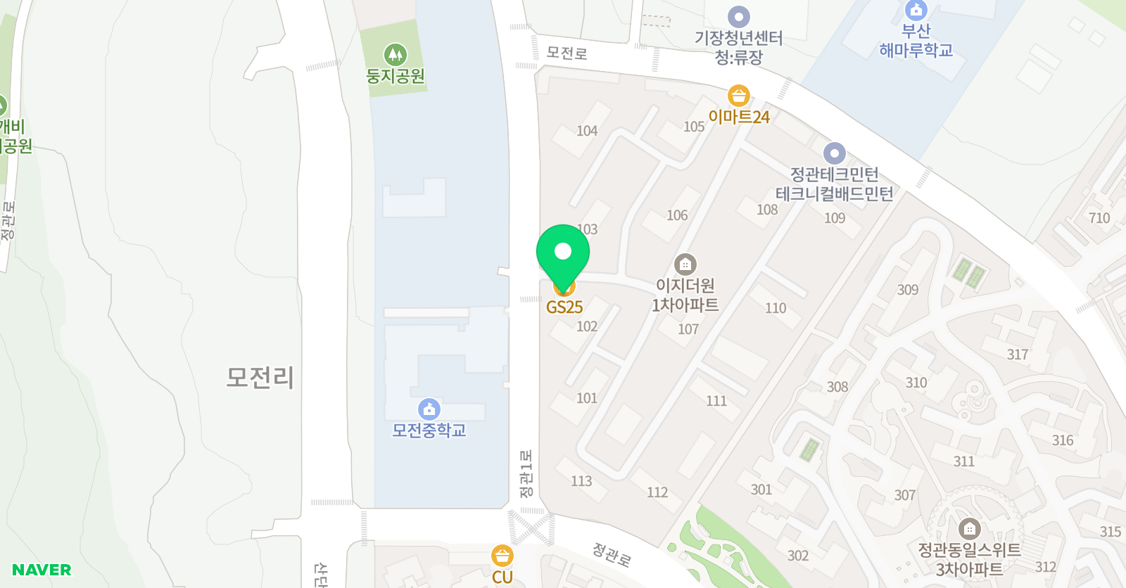 정관 아트온 미술학원 위치