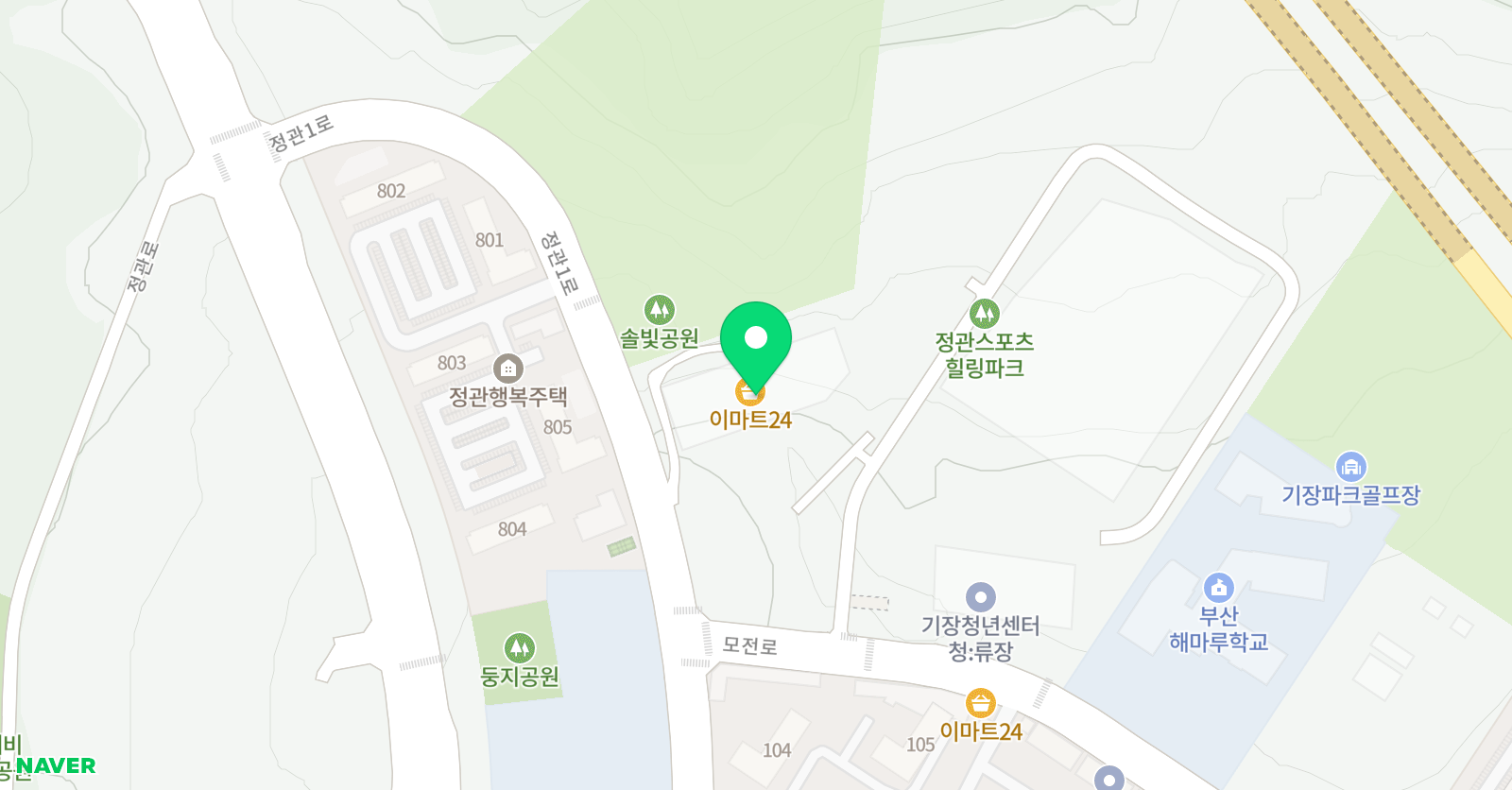 정관 아쿠아드림파크 위치