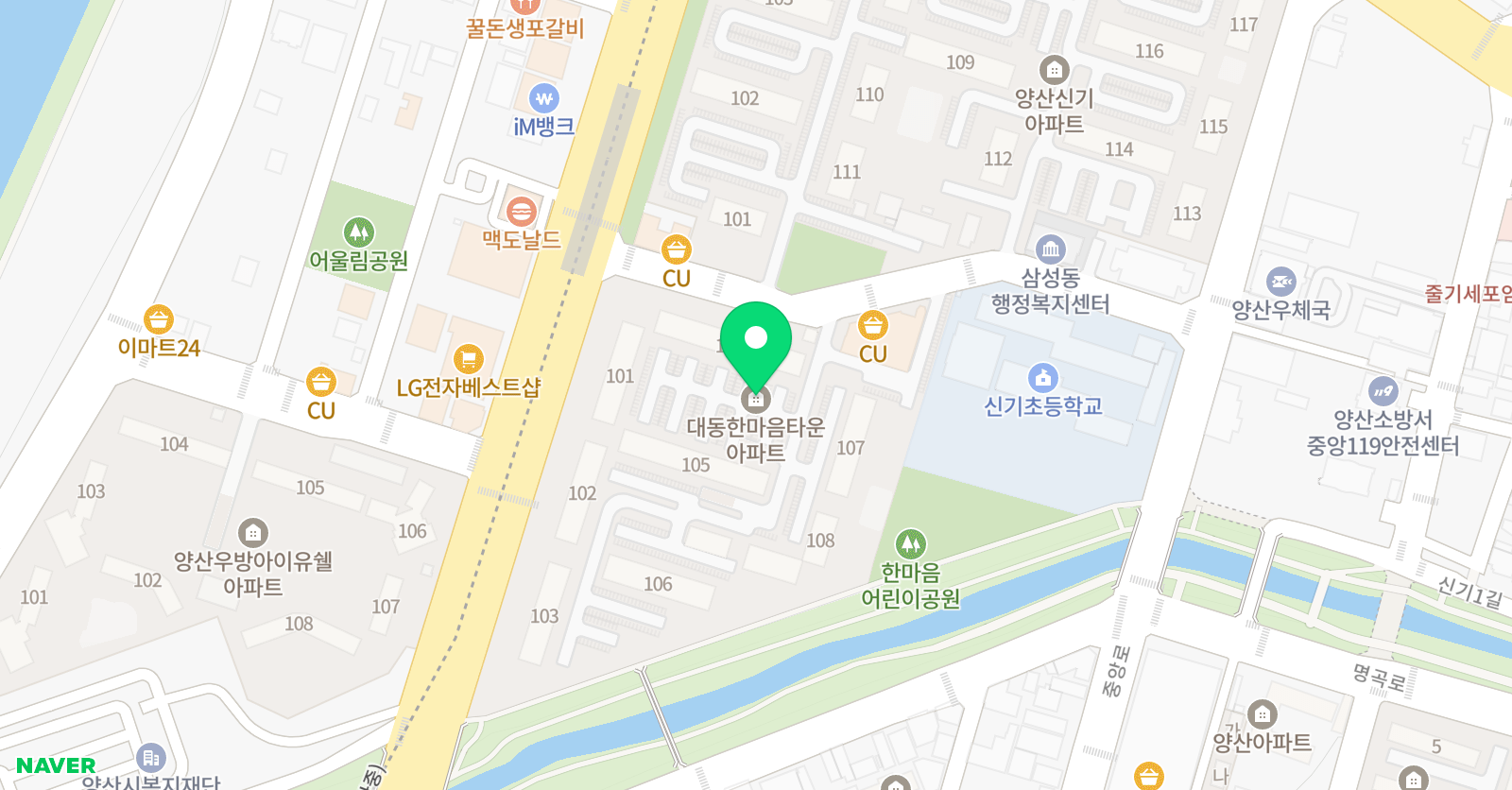 해오름 미술학원 위치