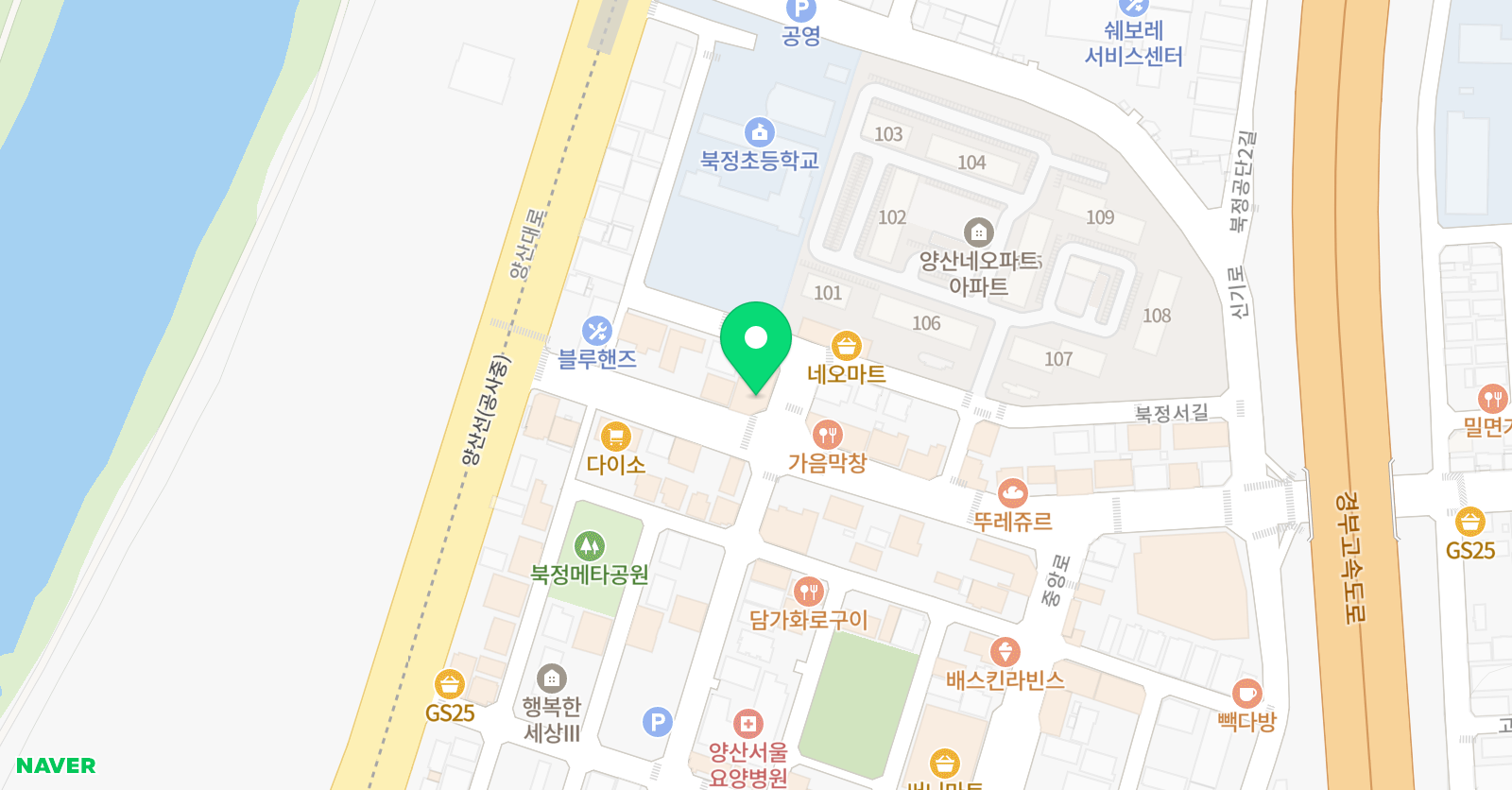 설리반영수 전문학원 위치