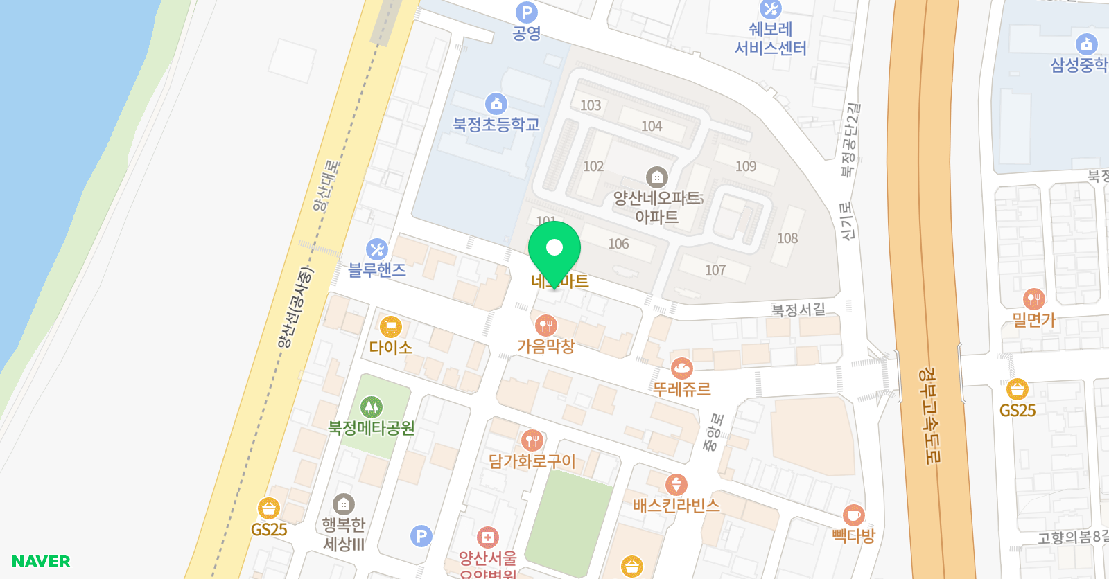 삼성 미술수학영어학원 위치