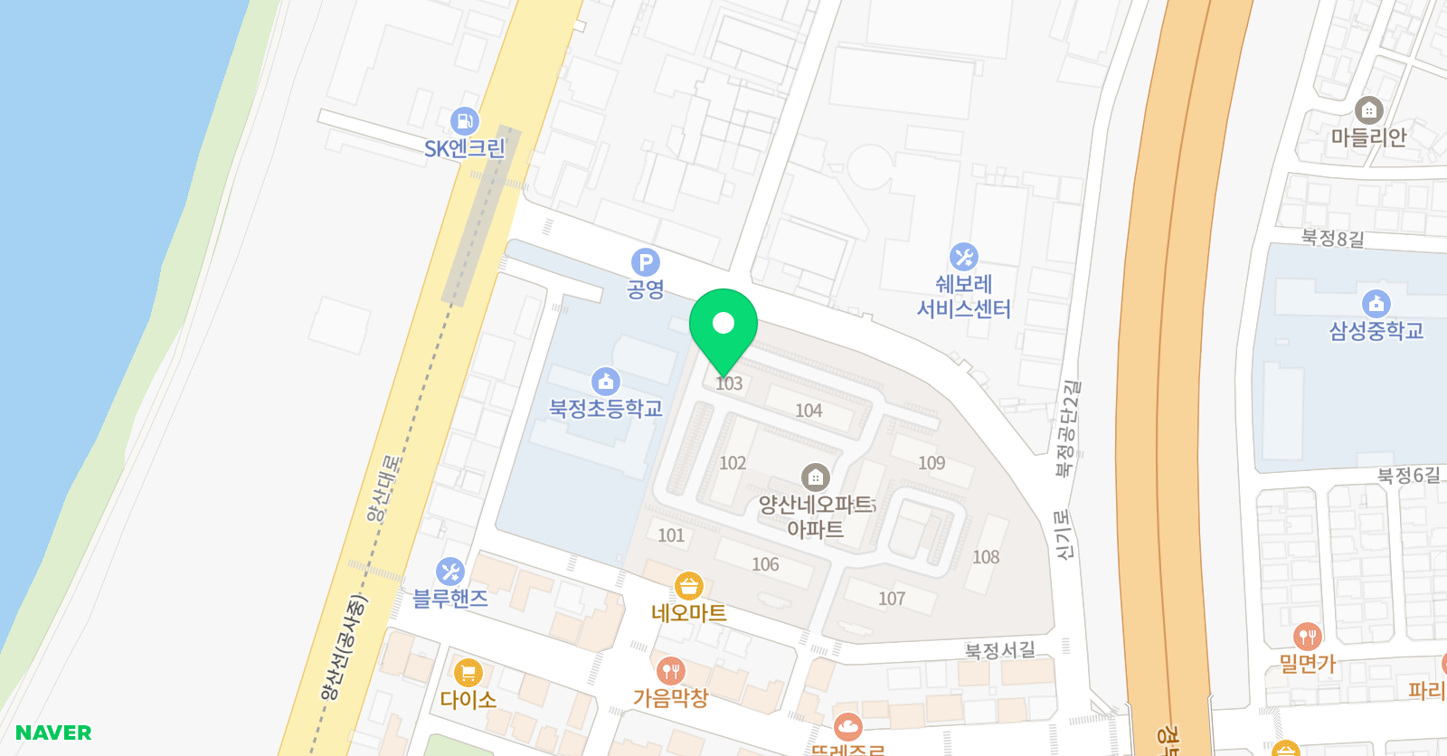 빨간펜 수학의달인 북정초점 위치