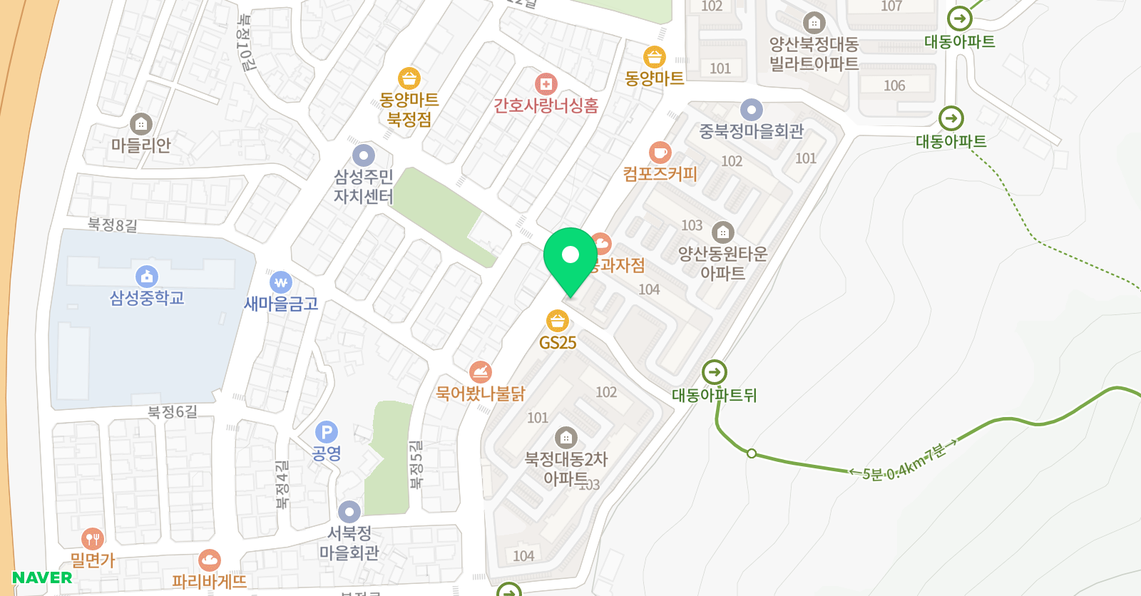 오름 수학교습소 위치