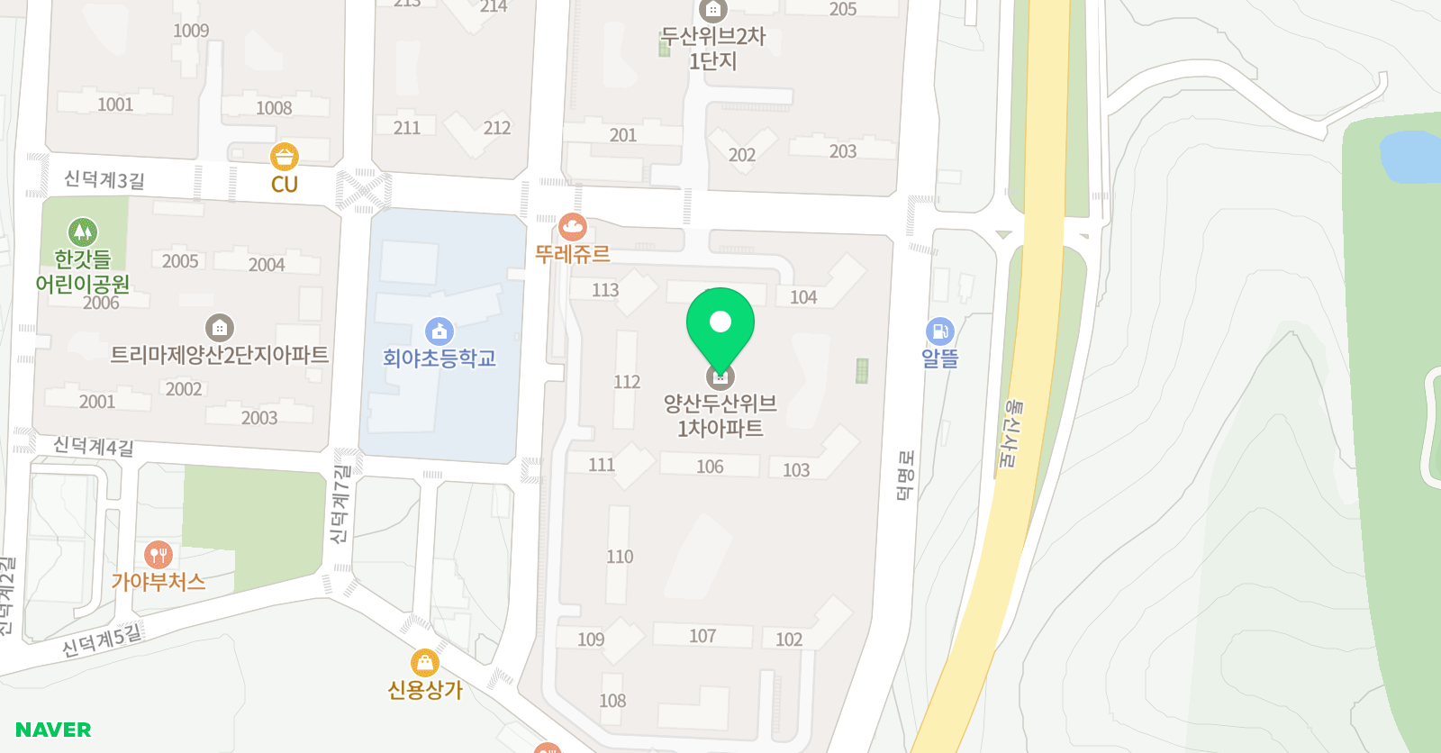 덕계 공부방 두산 홈런 공부방 위치