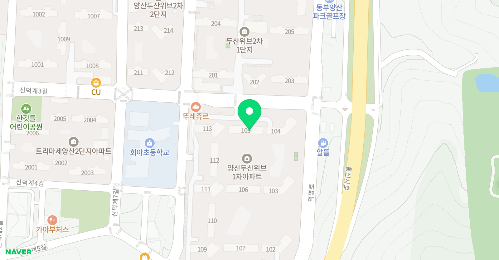 비상 공부방 덕계두산위브 위치