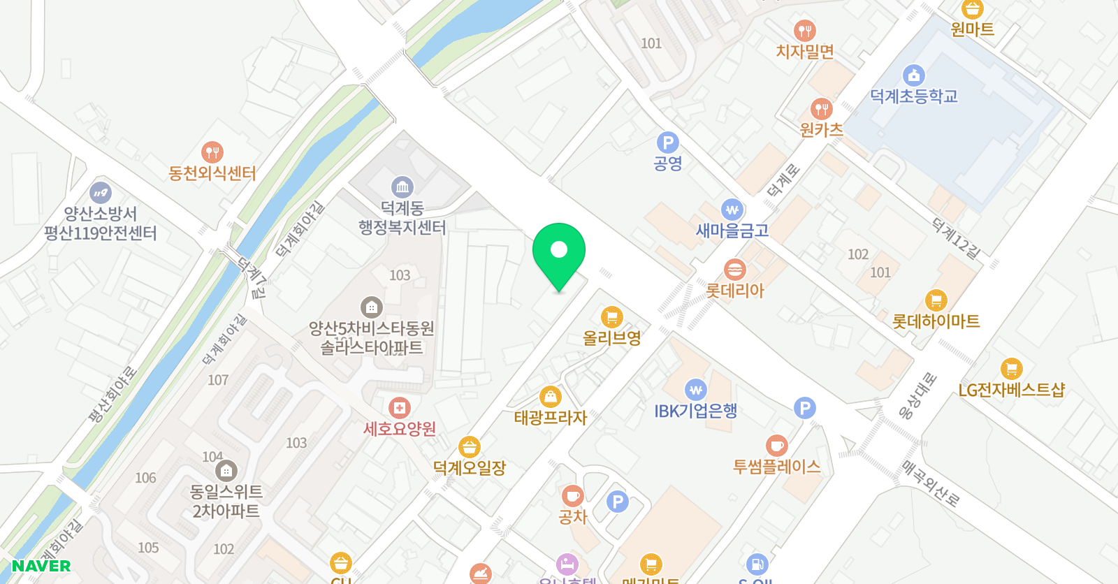 로보티즈키즈랩 덕계점 위치