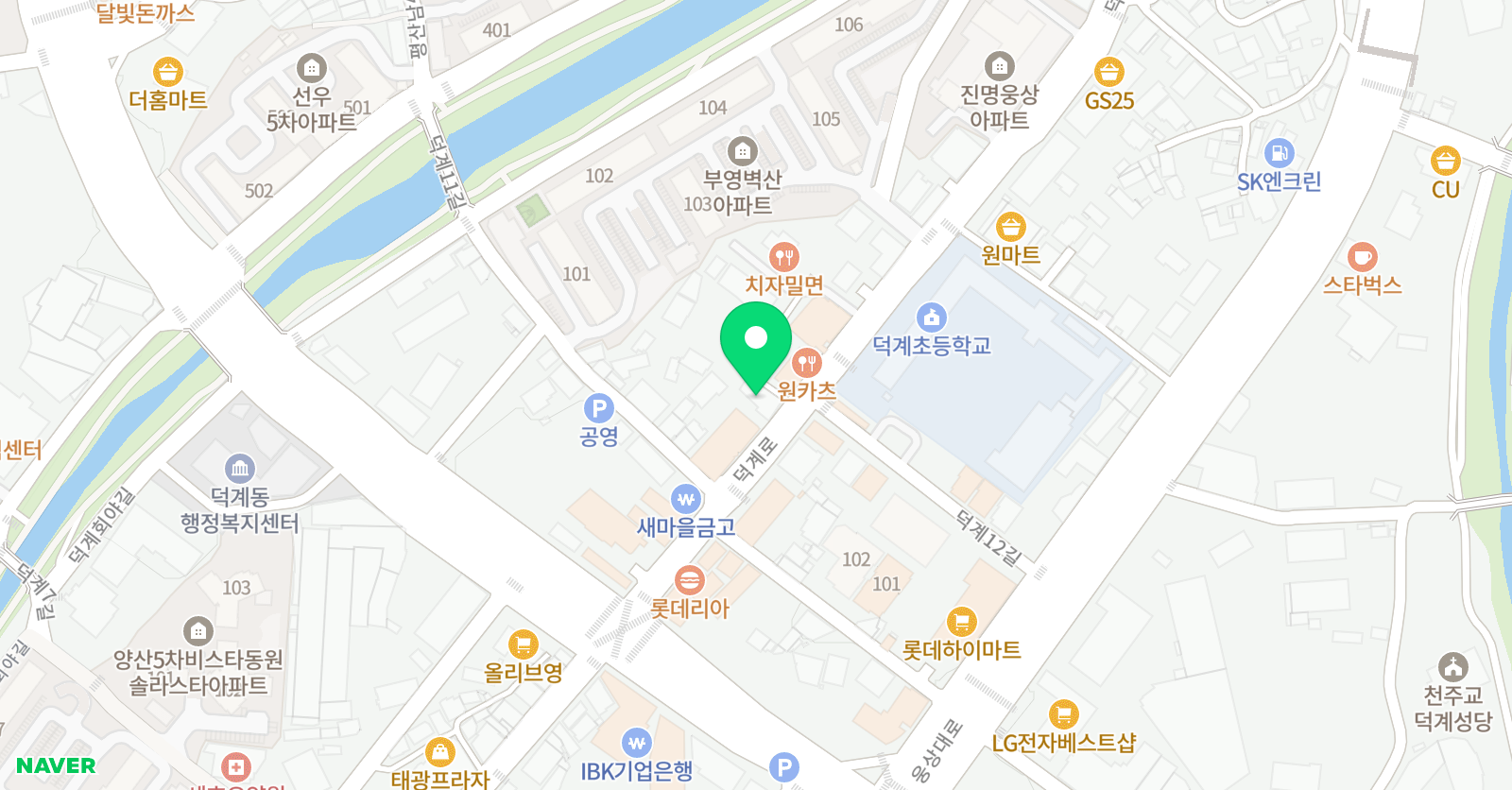 윤선생 영어숲 덕계어학원 위치