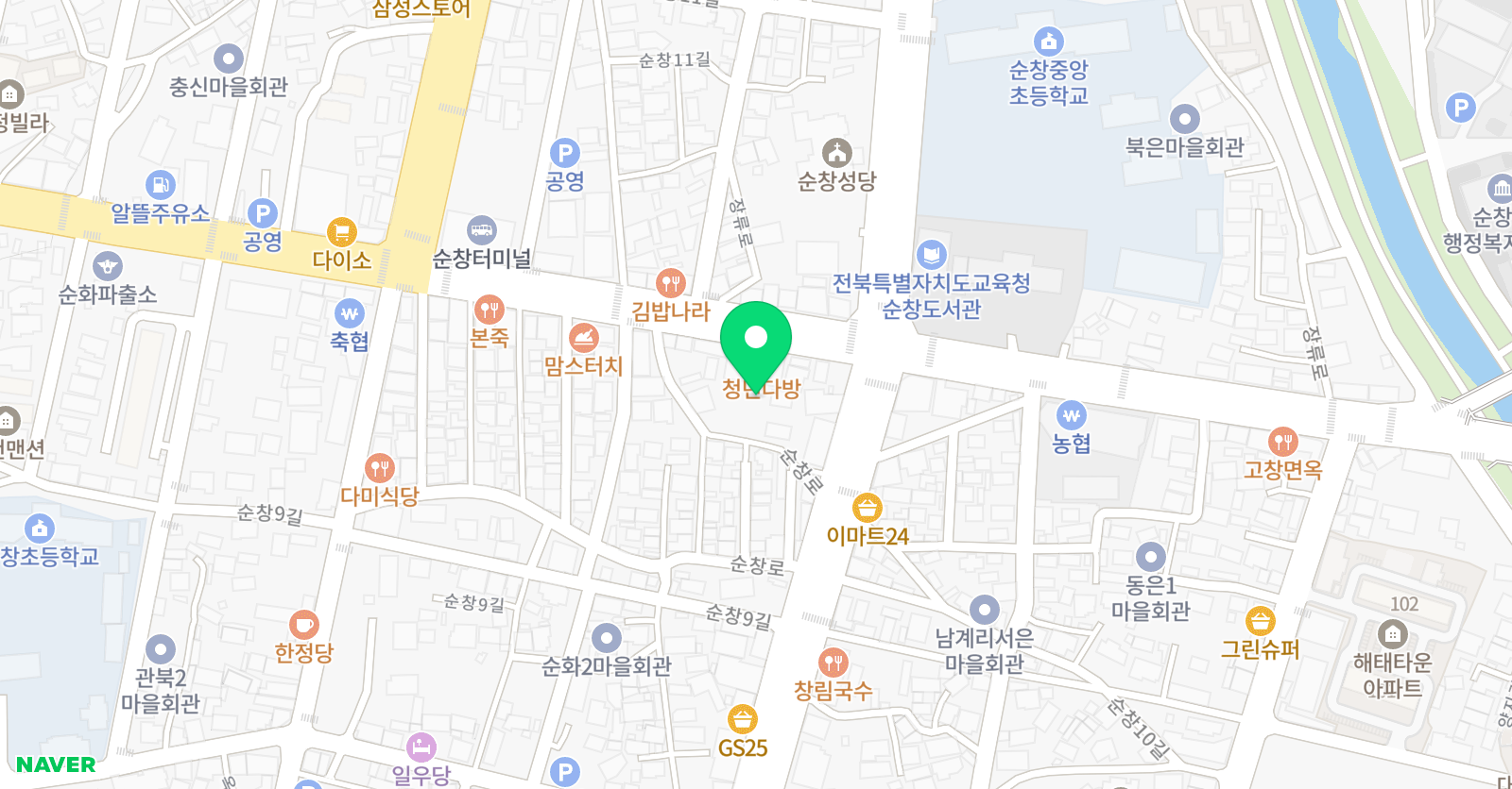 뮤엠 영어보습학원 위치