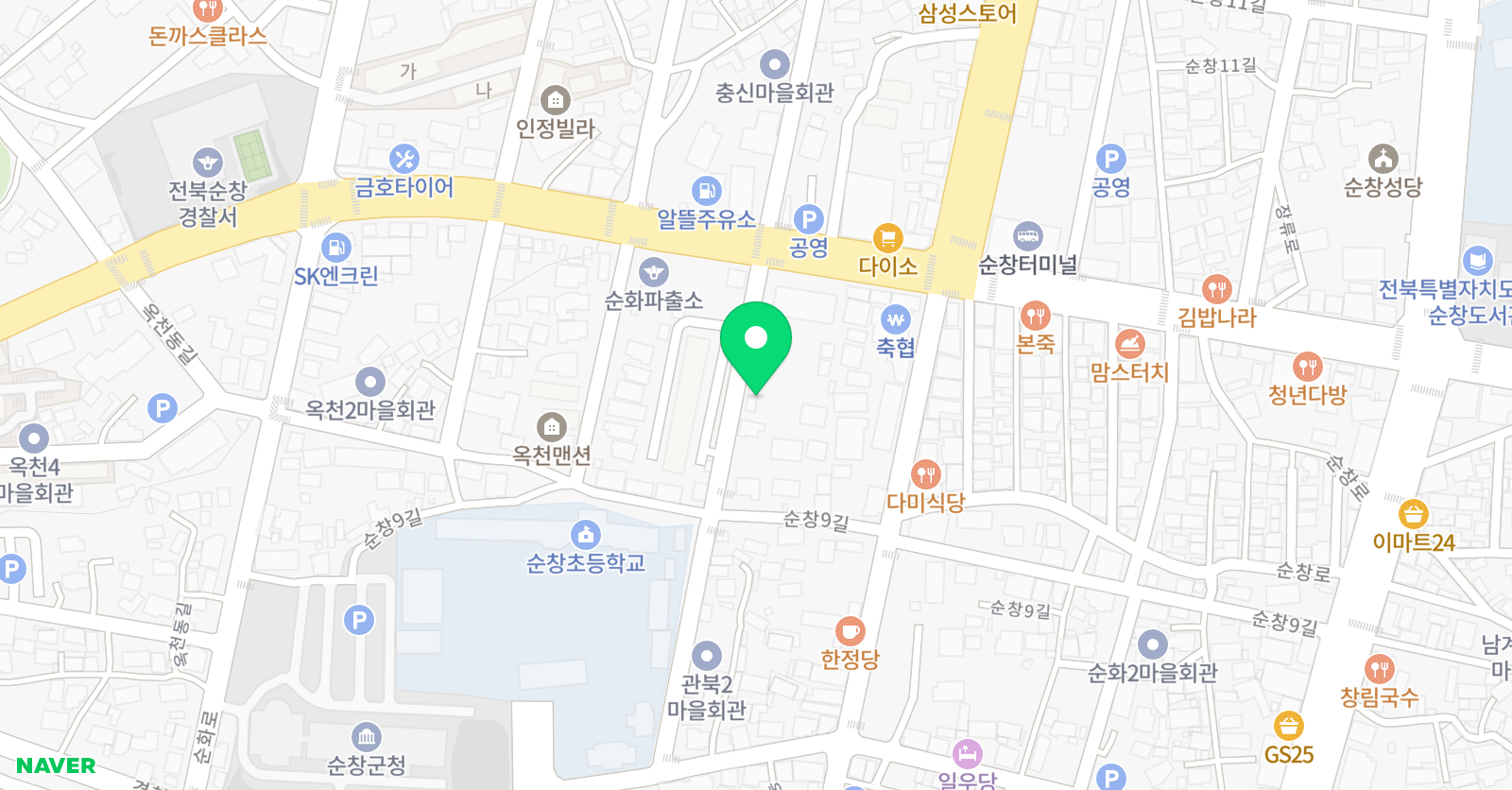아람 태권도 위치
