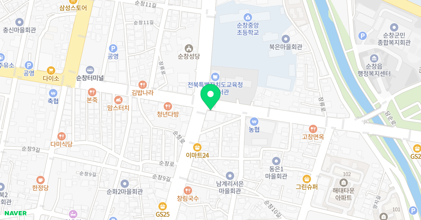 가온누리 태권도 위치