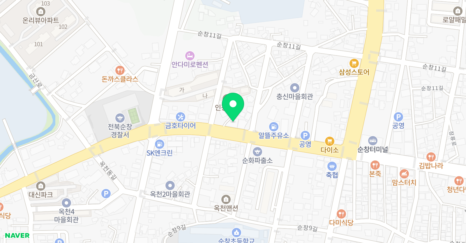윤선생 우리집앞영어교실 순창이루리학원 위치