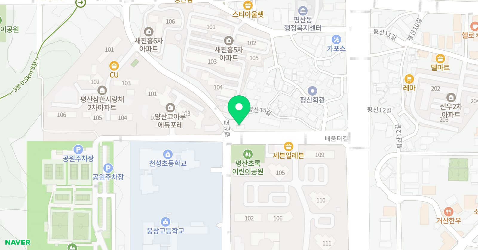 미래엔수학배움 교습소 위치