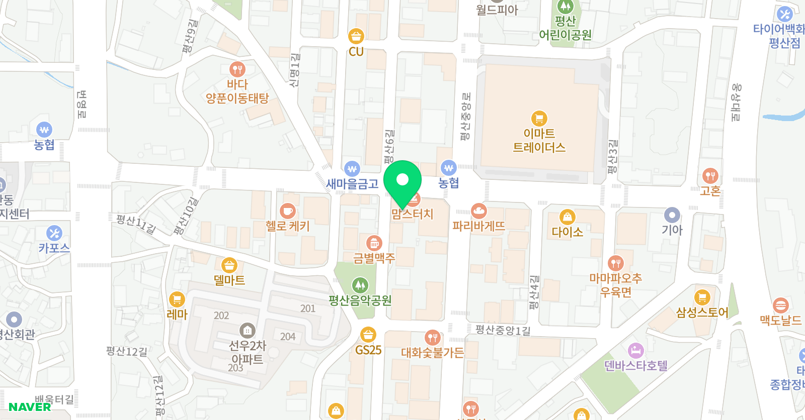 웅상 코렘 어학원 위치