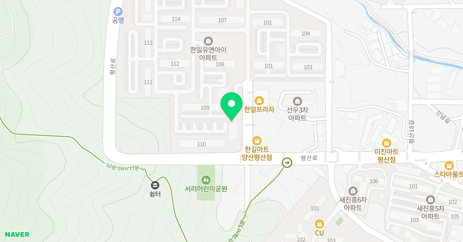 어린음악대 아이러브원 위치