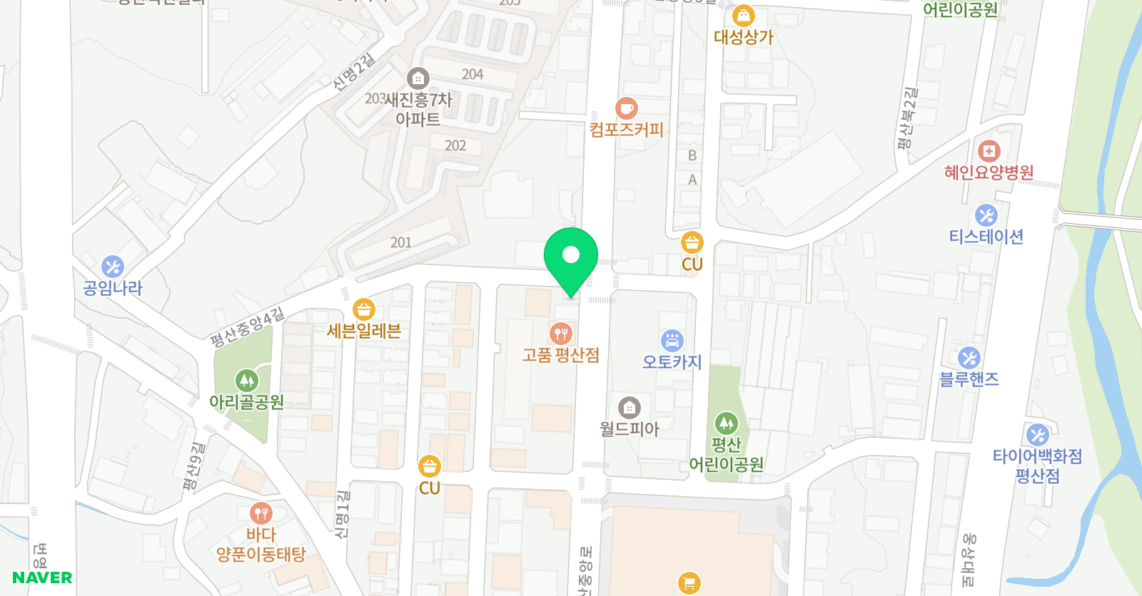H 수학학원 위치