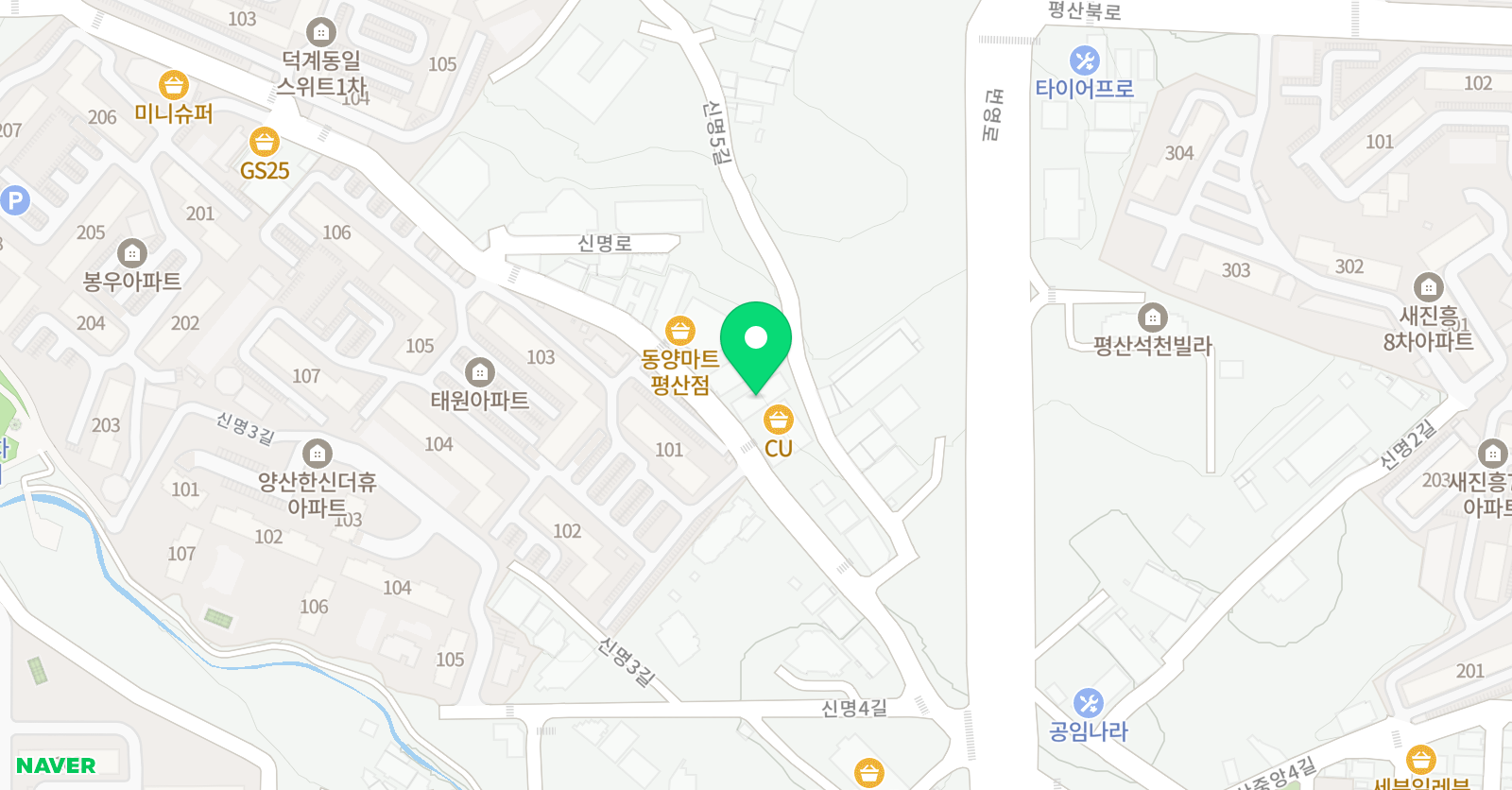 사랑효 태권도장 위치