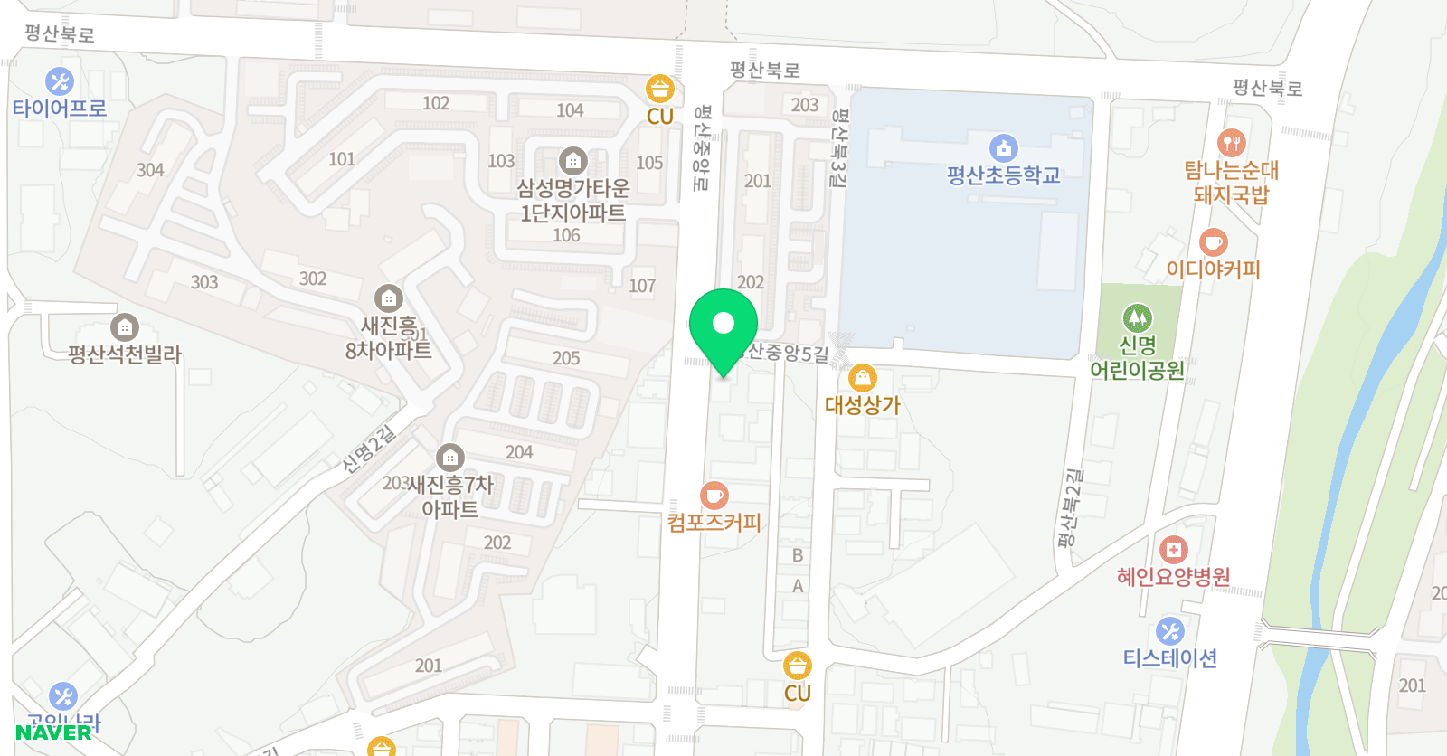 이해선생의 술술 수학학원 위치
