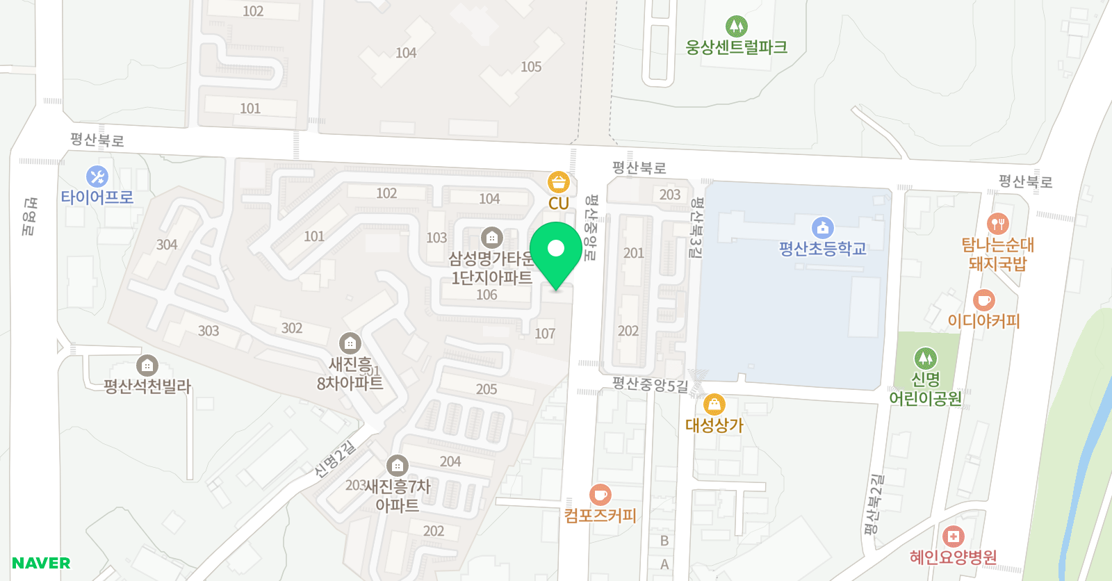 경희대태권도 평산동 위치