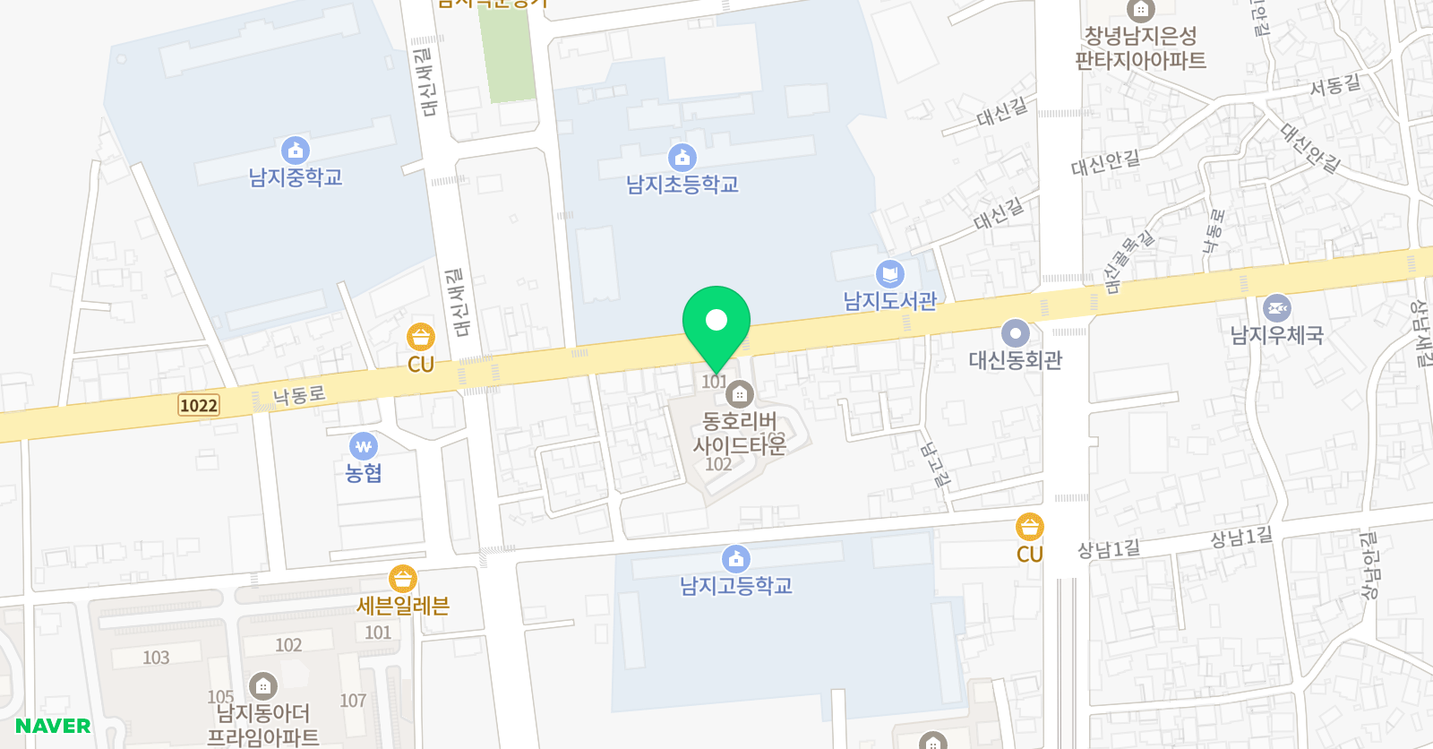 남지 푸르넷 학원 위치