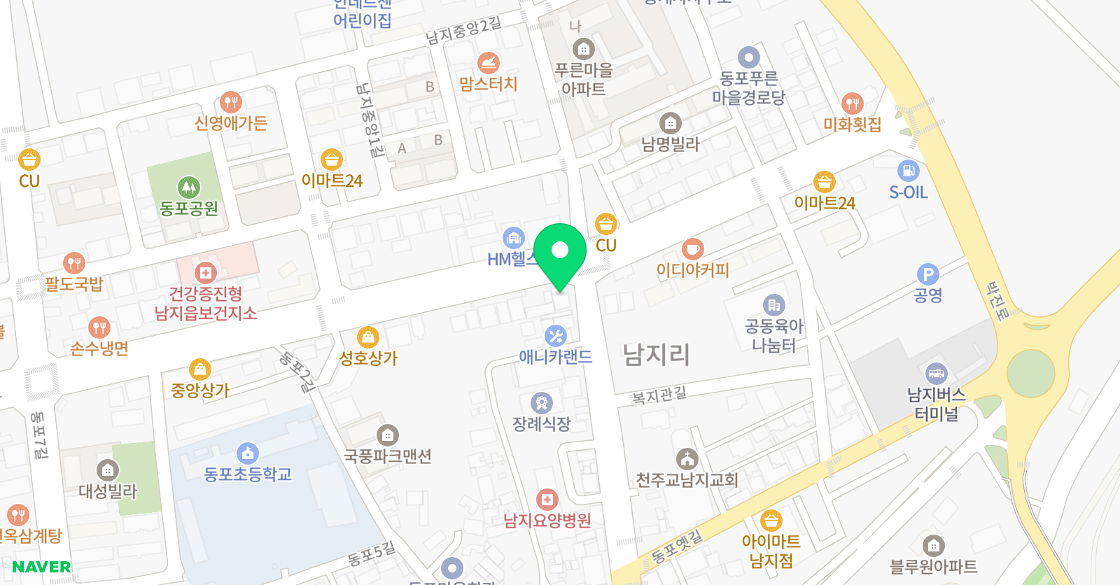 코리아 태권도 위치