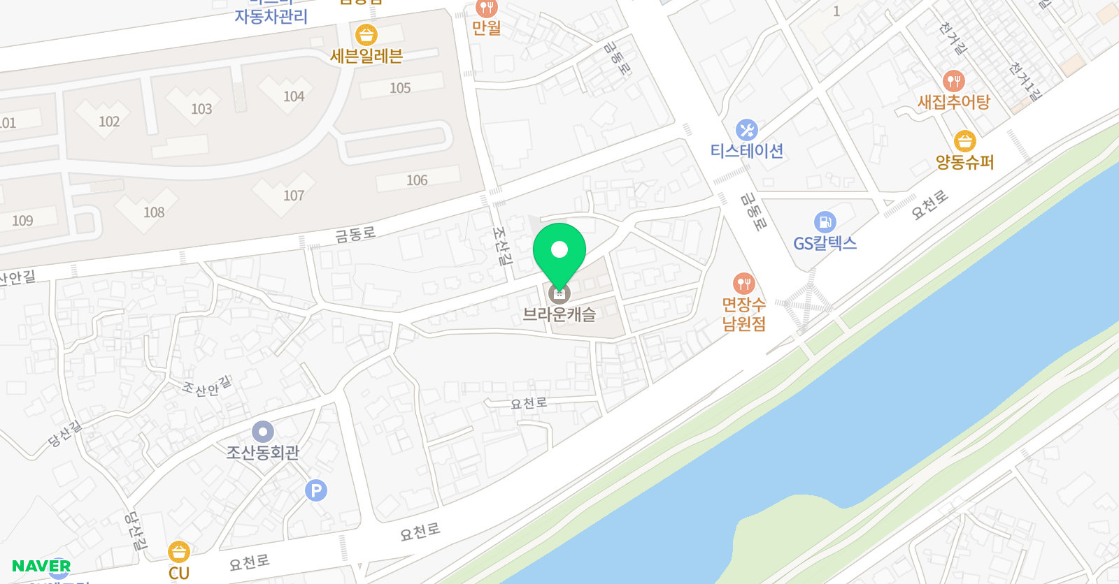 new풀잎 피아노학원 위치