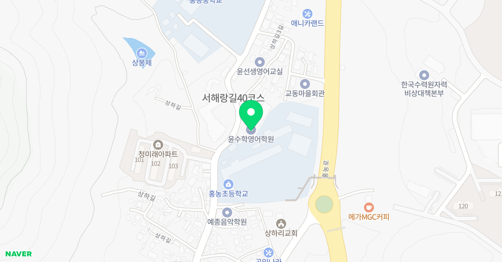 윤 수학영어학원 위치