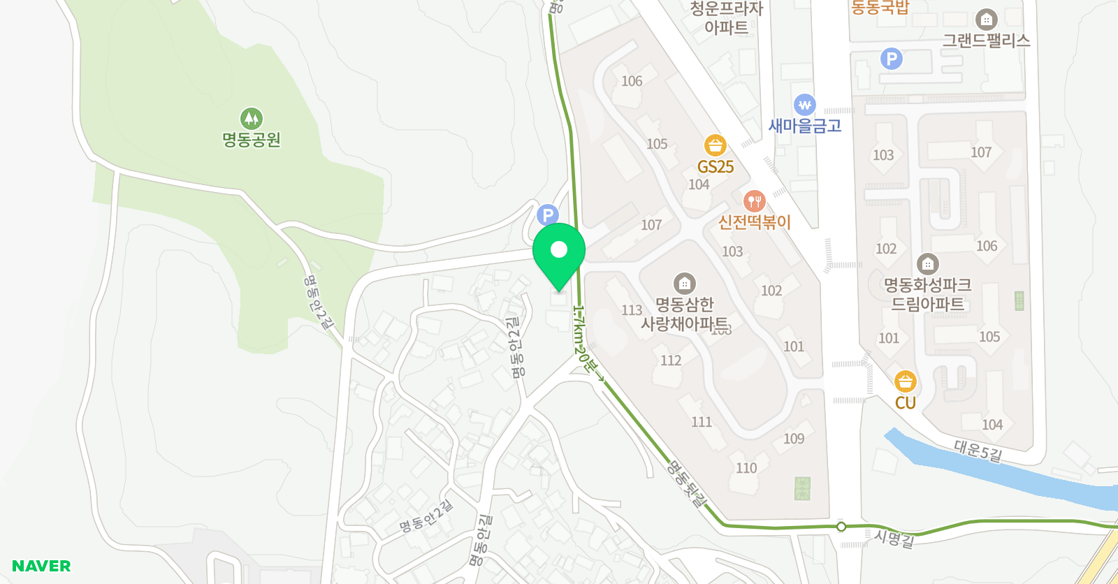 지유 학원 위치