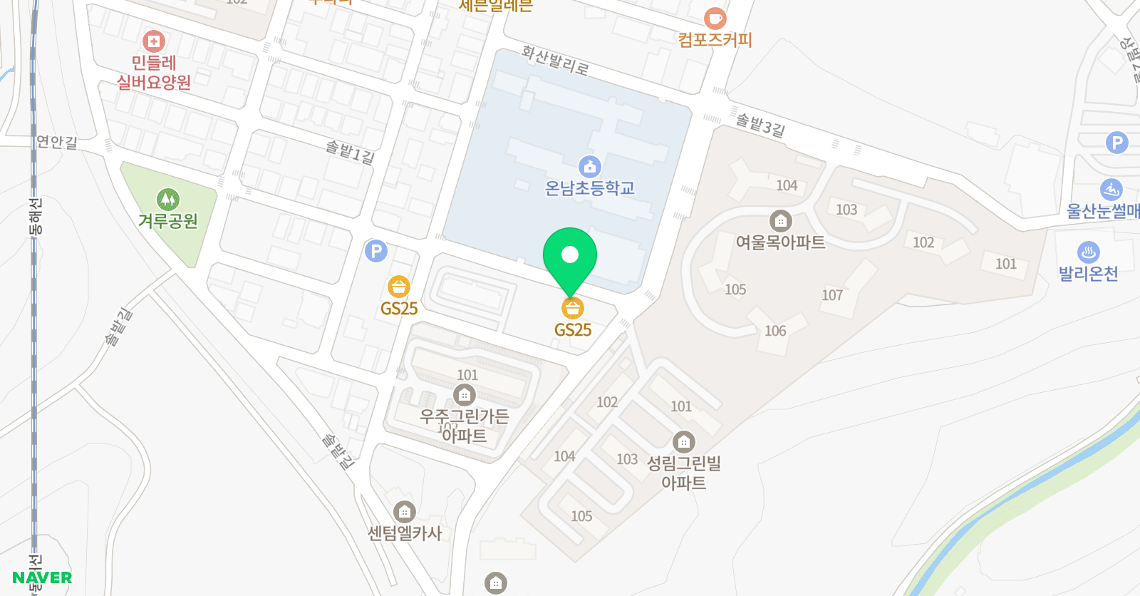 은솔 음악학원 위치
