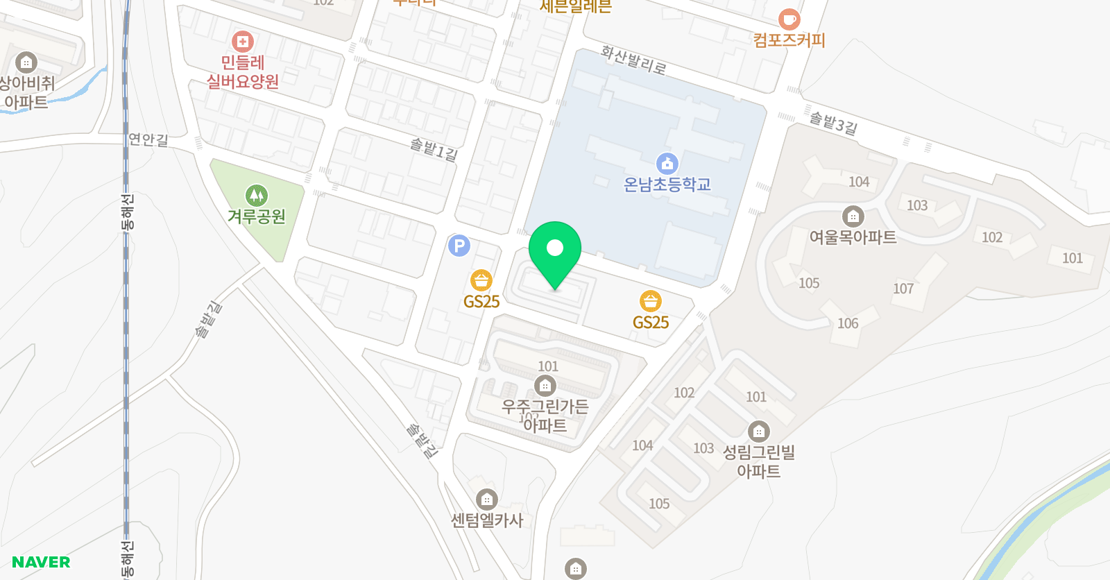 키즈엔리딩 울산기적의샘 위치