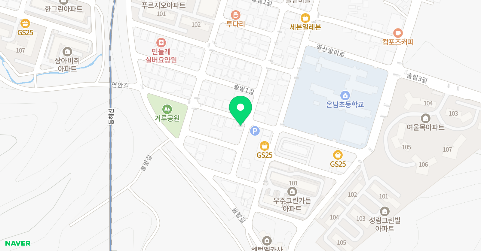 아이비 영어전문학원 위치