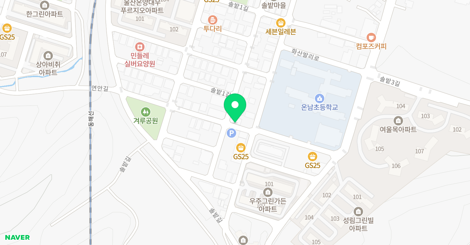 YD 영어학원 위치