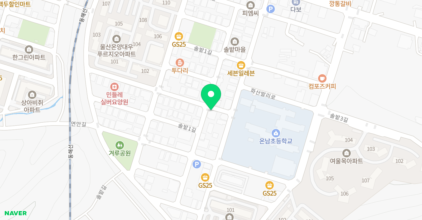 남창 GNB 영어전문학원 위치