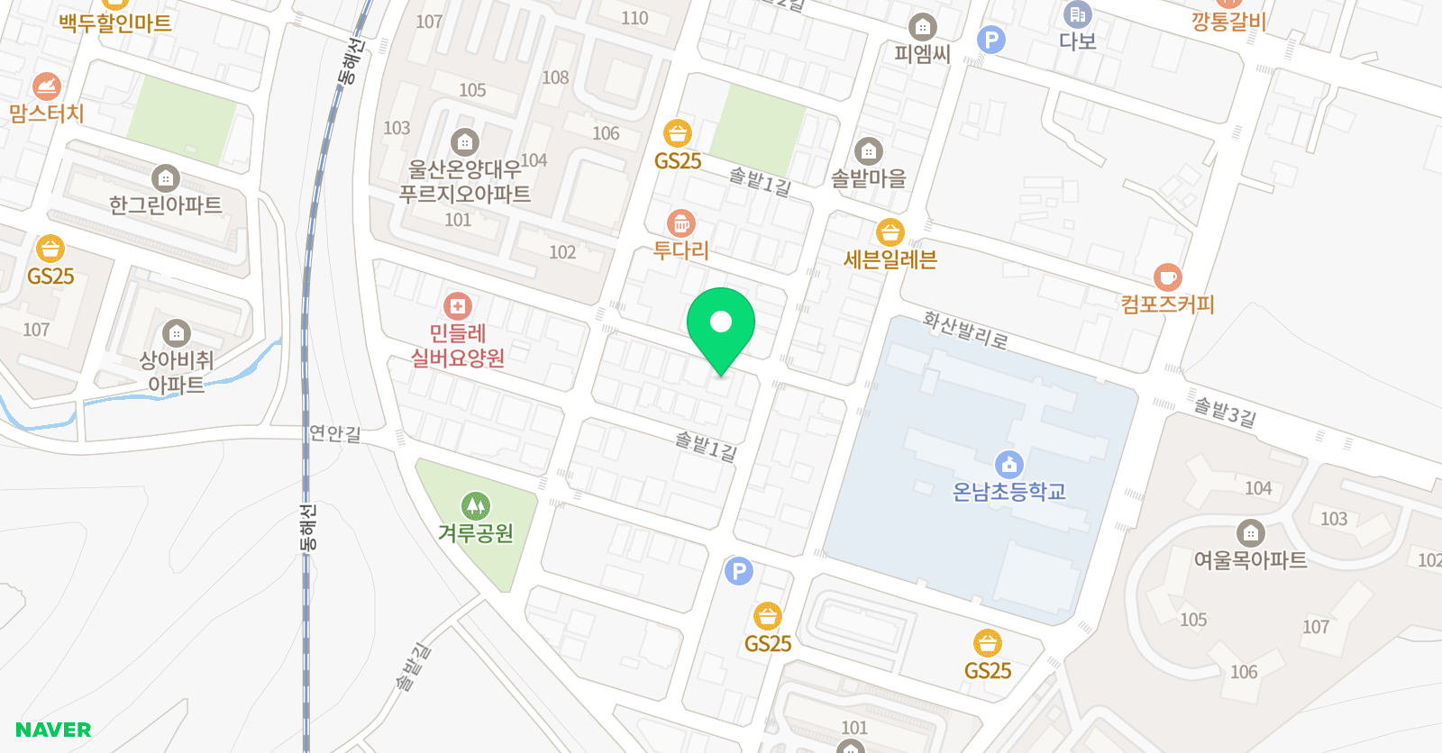 스마트해법 영어 남창캠퍼스교실 위치